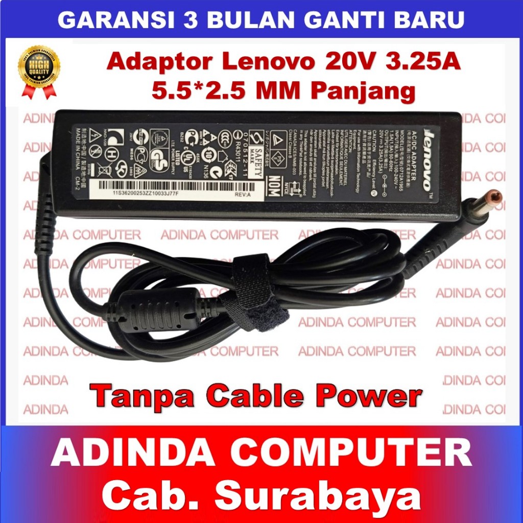 Adaptor Charger Lenovo ThinkPad T410 T420 T430