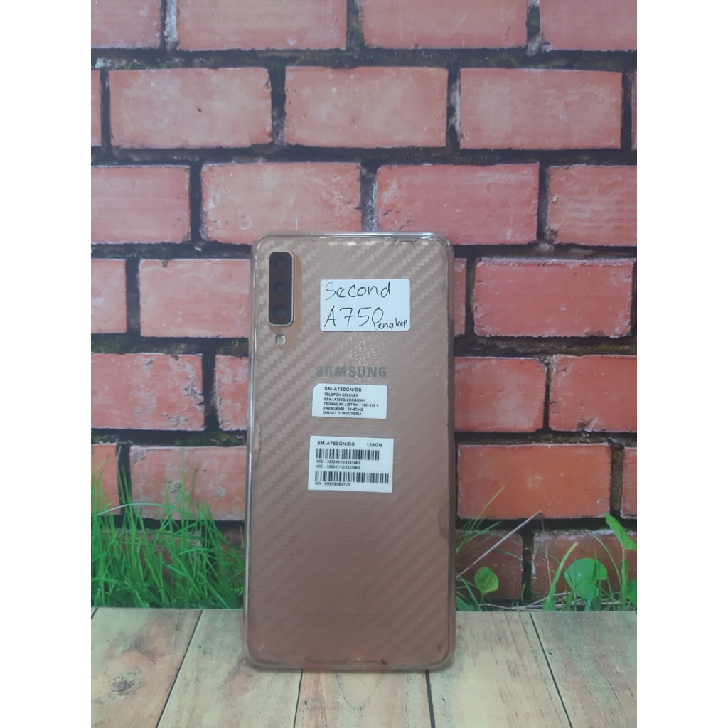 Samsung galaxy A7 2018 A750 6/128gb second lengkap