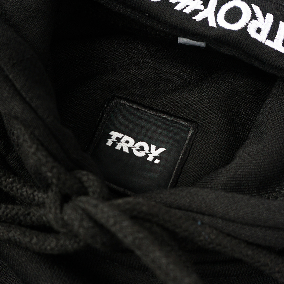 Troy Company Pullover Hoodie Black Arce - Hoodie Pria Hitam KHD 3220
