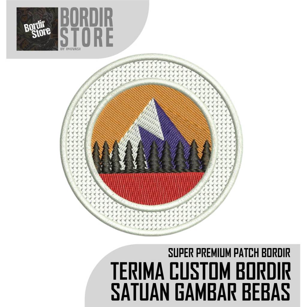 BORDIRSTORE BORDIR GUNUNG EIGER LOGO PATCH/EMBLEM BERKUALITAS