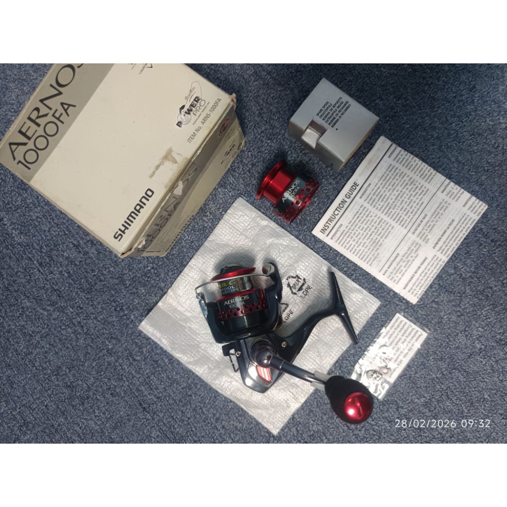 Reel Shimano Aernos 1000fa 2nd double spool