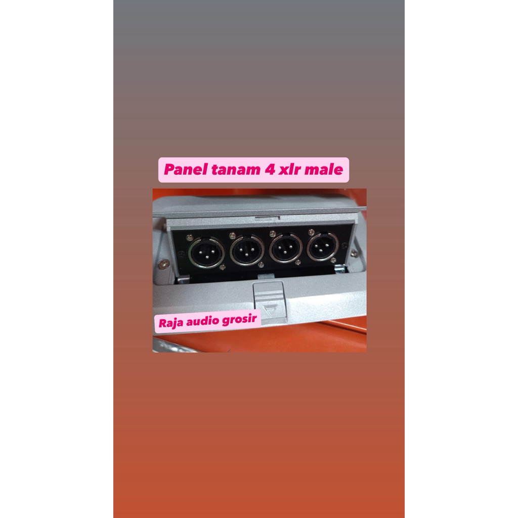 panel terminal tanam jack xlr male . panel tanam box terminal jack xlr canon cowo male