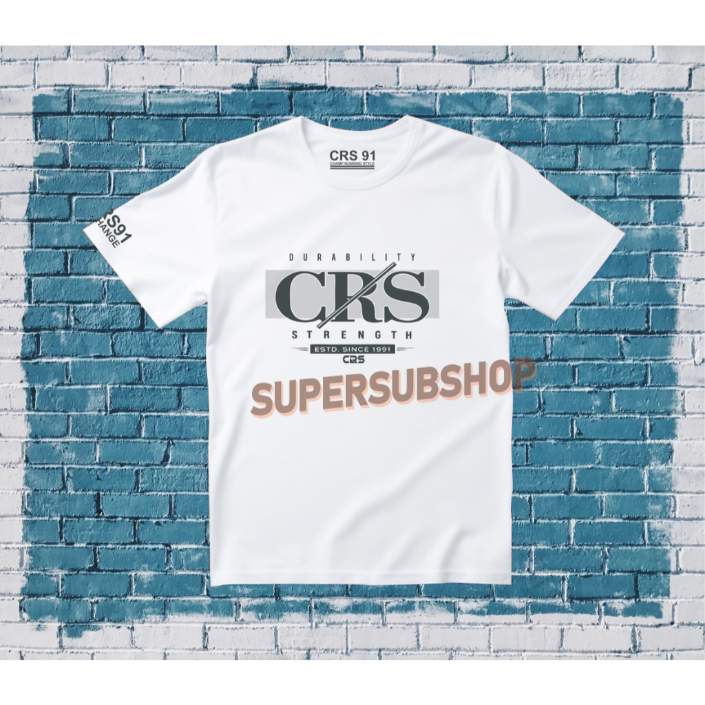 Kaos Distro CRS 91 Pria T-shirt CRS 91 Katun Combed 20s Unisex