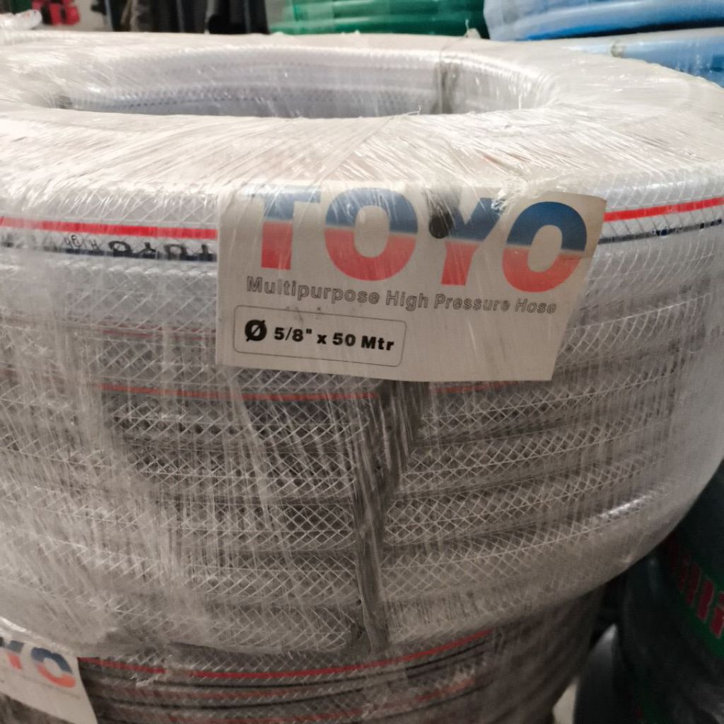 Selang benang Toyo 5/8 inch 50m selang serat benang TOYO High pressure hose 1 rol 50m
