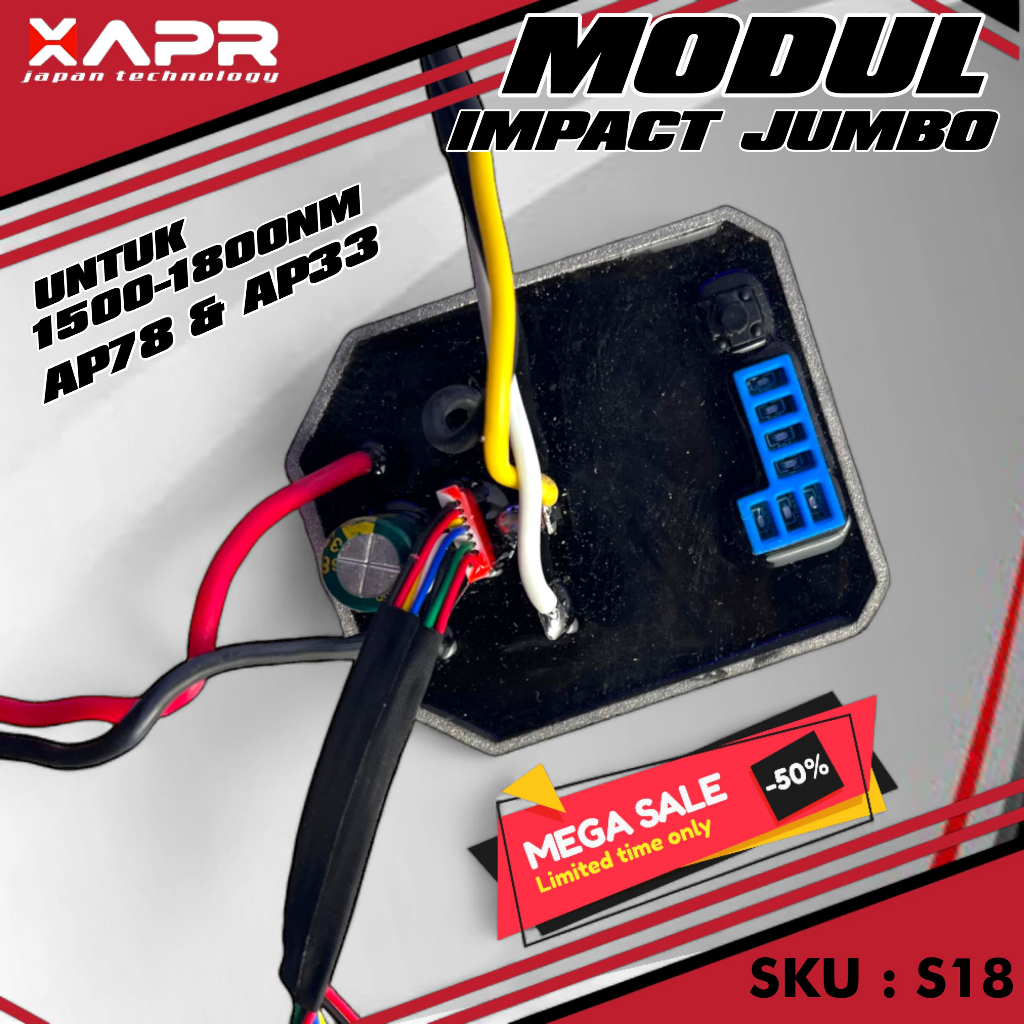 APR RAJA S18 Modul Impact Wrench Jumbo 1/2 Inch 1500Nm 1800Nm Driver Brushless Mesin AP78 AP33