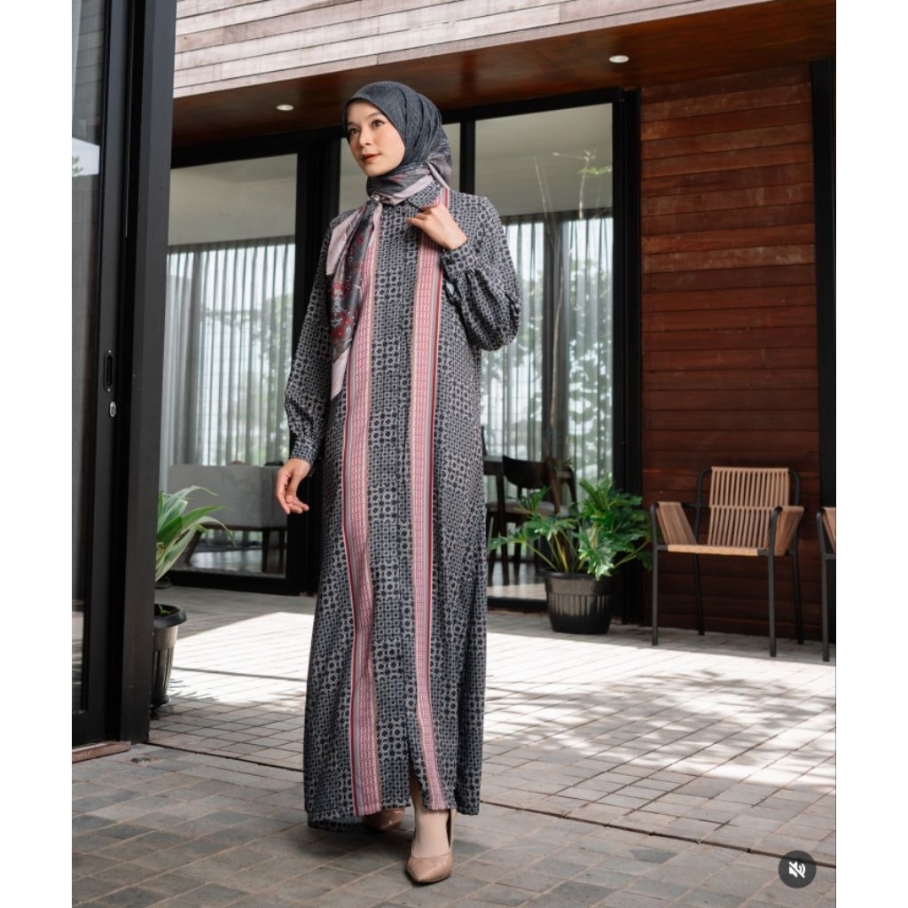 Dareen Dress Monel Size L Baju Muslim