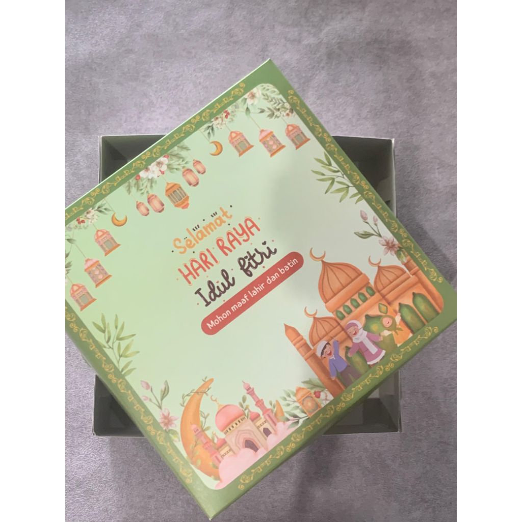 22x22x7 (isi10)Dus Lebaran/ Hampers Lebaran/ Box Idul Fitri