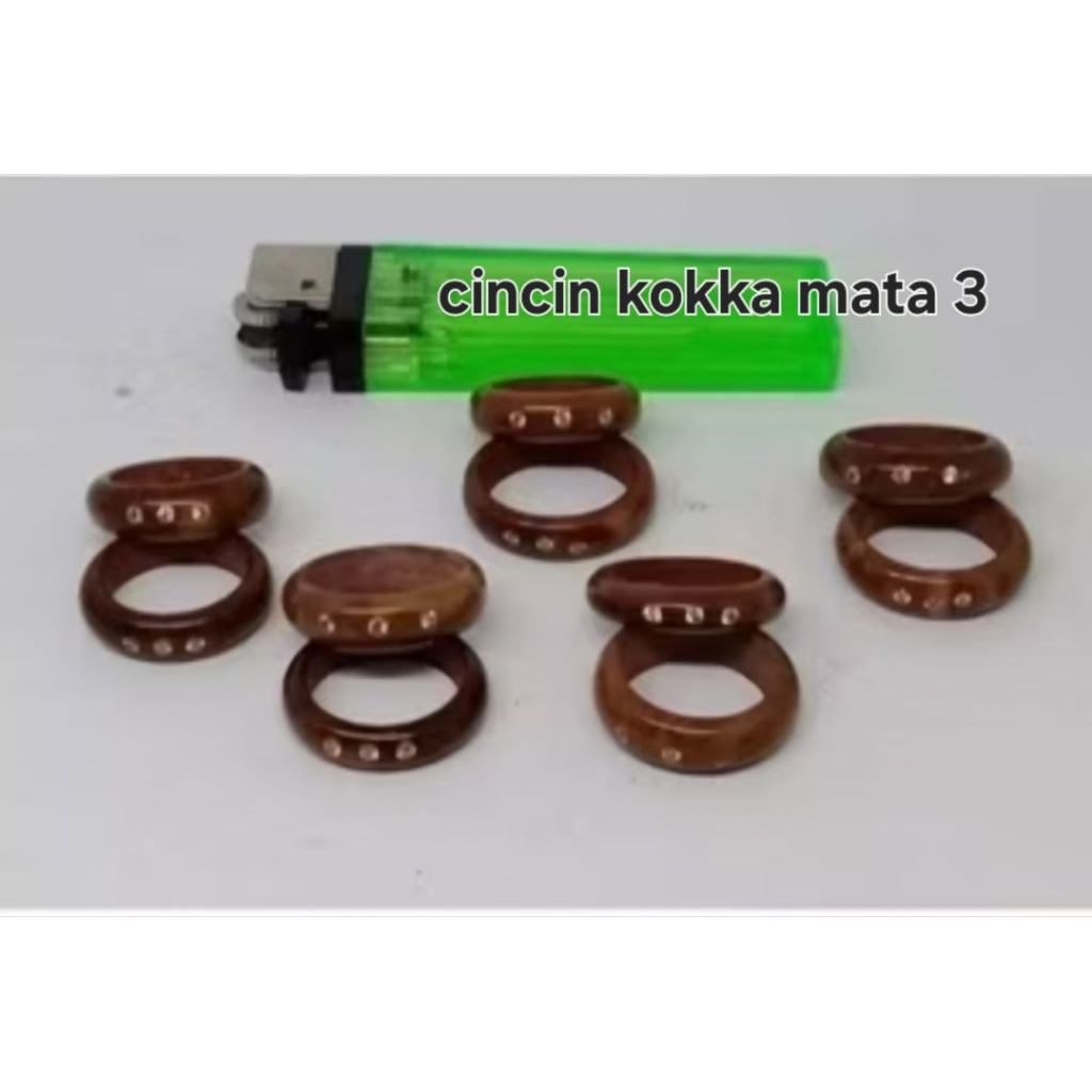 GROSIR ECER - Cincin Kokka Kaukah Asli Motif Mata 3 - Original Cincin Kokka Kalimantan