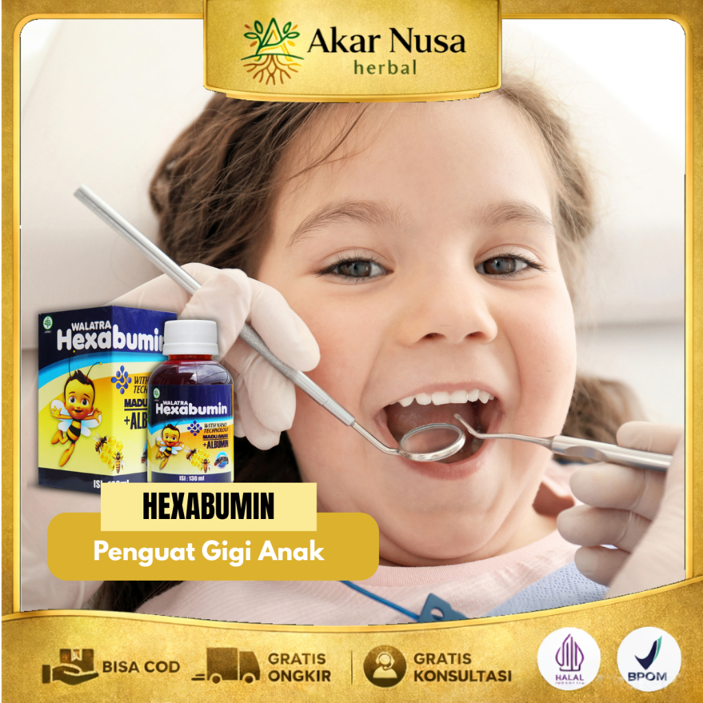 Vitamin Untuk Menguatkan Gigi Anak Menguatkan Tulang Anak Membantu Anak Aktif Bergerak - Hexabumin