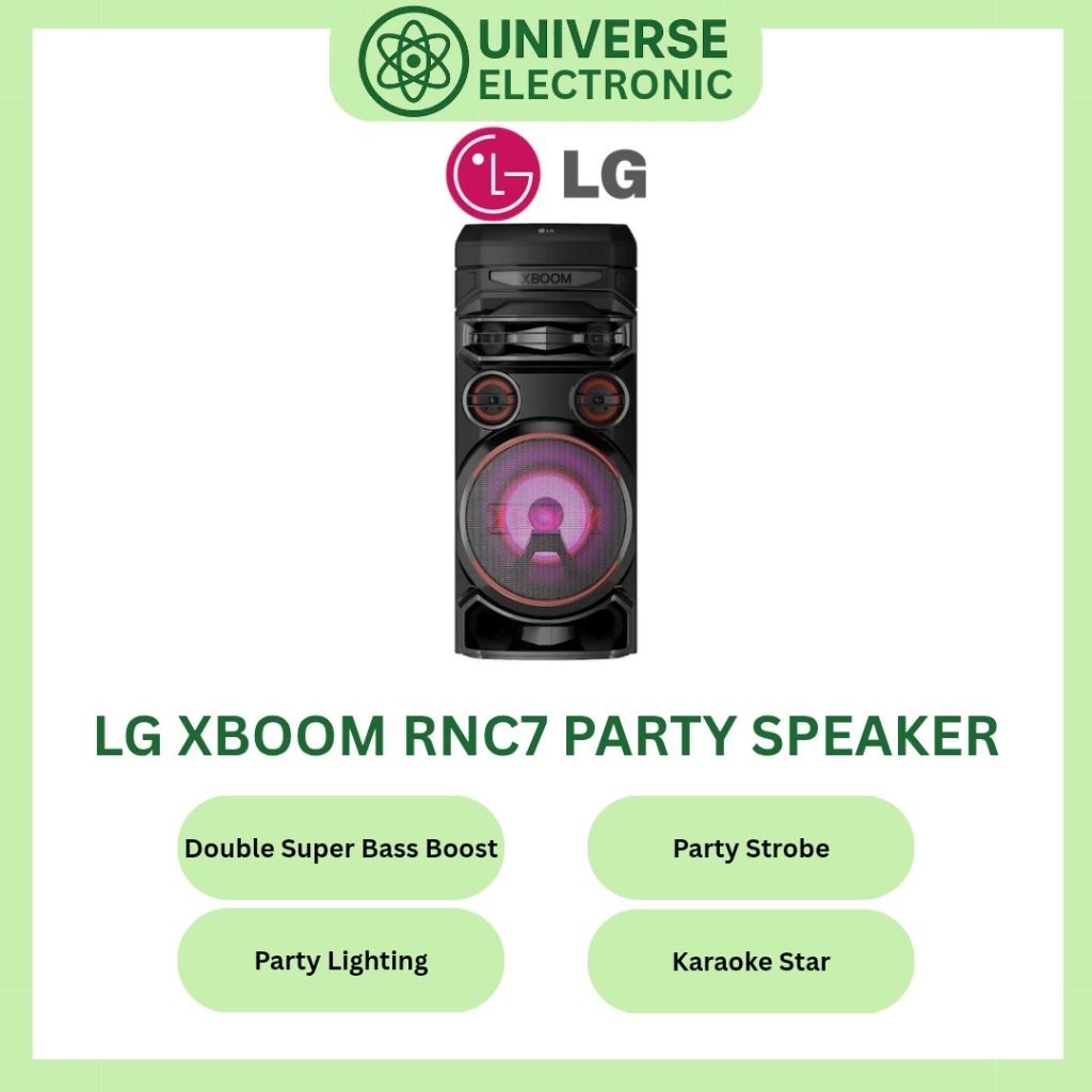 LG XBOOM RNC7 BLUETOOTH KARAOKE PARTY SPEAKER