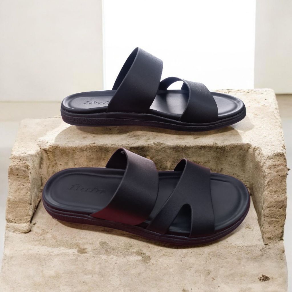 Sandal kulit slop Pria Bata