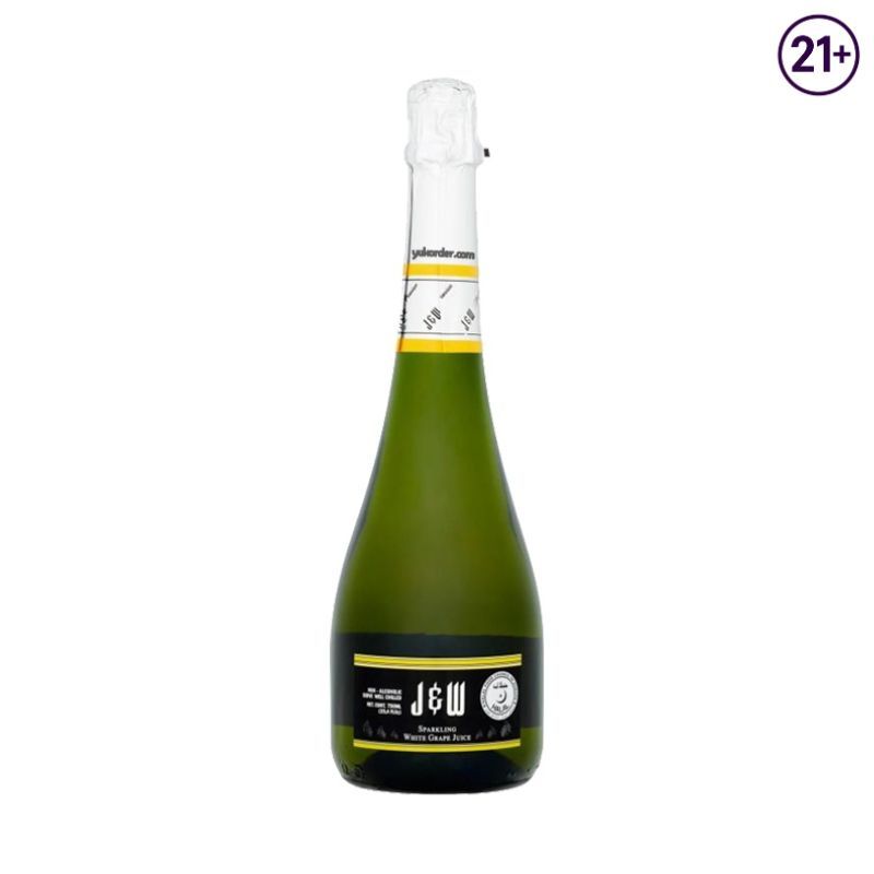 J&W Sparkling White Grape Juice 750ml - Sari Anggur Putih Berkarbonasi Non Alkohol - Juice & World