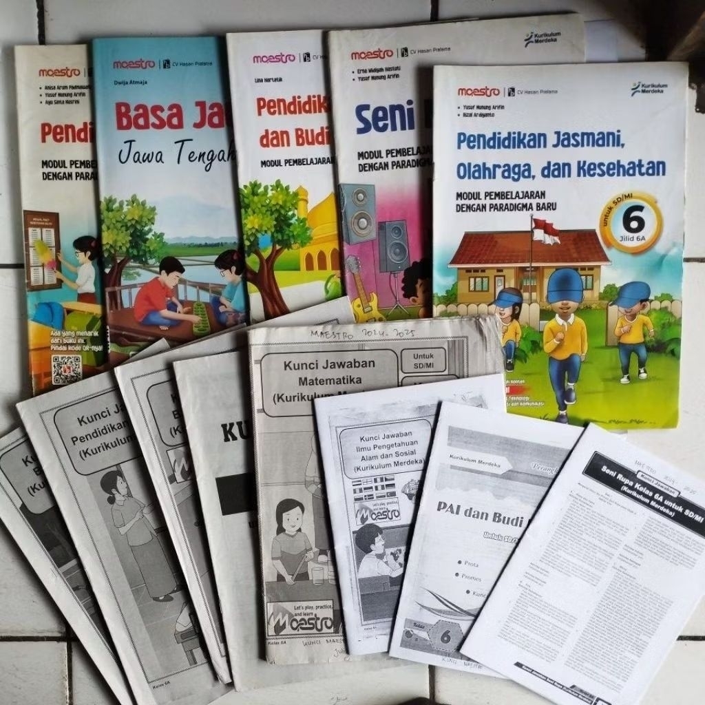 LKS KELAS 6 SD/MI SEMESTER 1+KUNCI (SEBAGIAN), MAESTRO