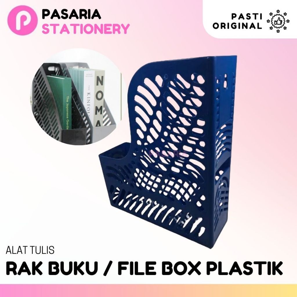 Rak Buku / Box File Box Plastik Organizer Dokumen Praktis & Rapi