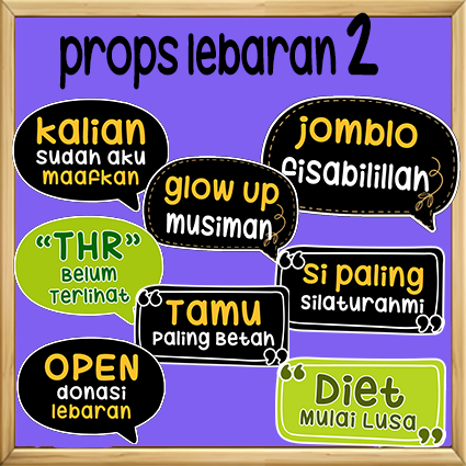 Props Foto Photobooth tema Lebaran / Idul Fitri / silaturahmi