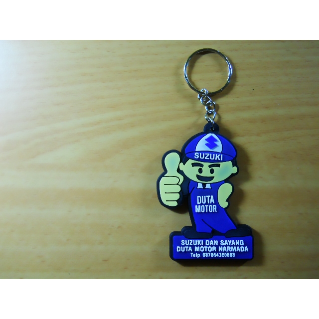 Gantungan Kunci Karet Custom