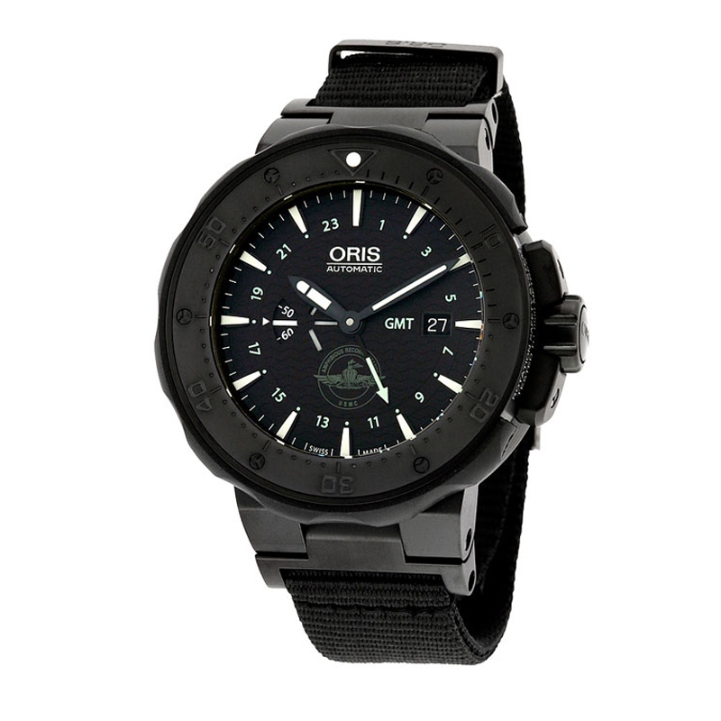 Jam Tangan Pria Oris Diving Force Recon GMT 747-7715-7754-SET Original