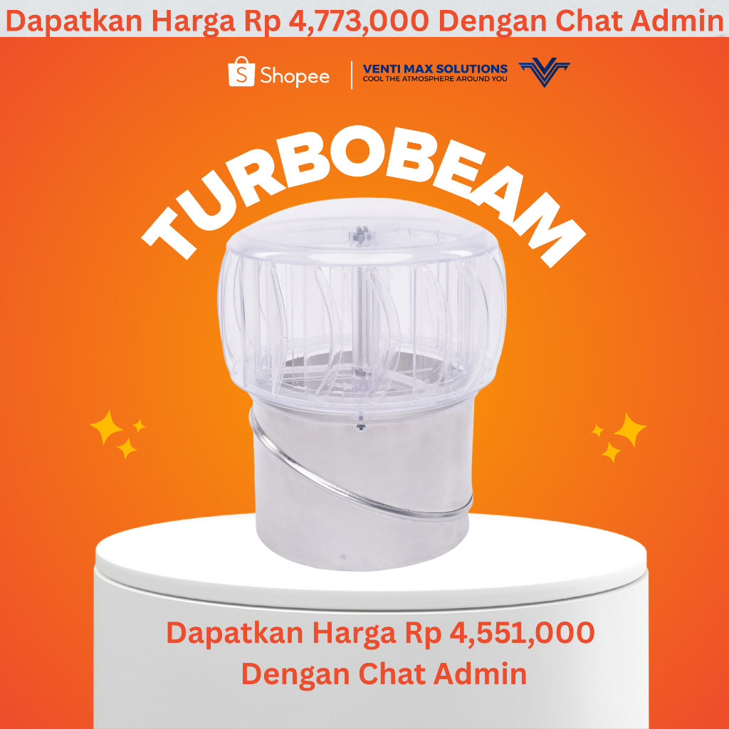 SUPAVENT | TURBIN VENTILATOR TURBO BEAM | TURBIN RUMAH
