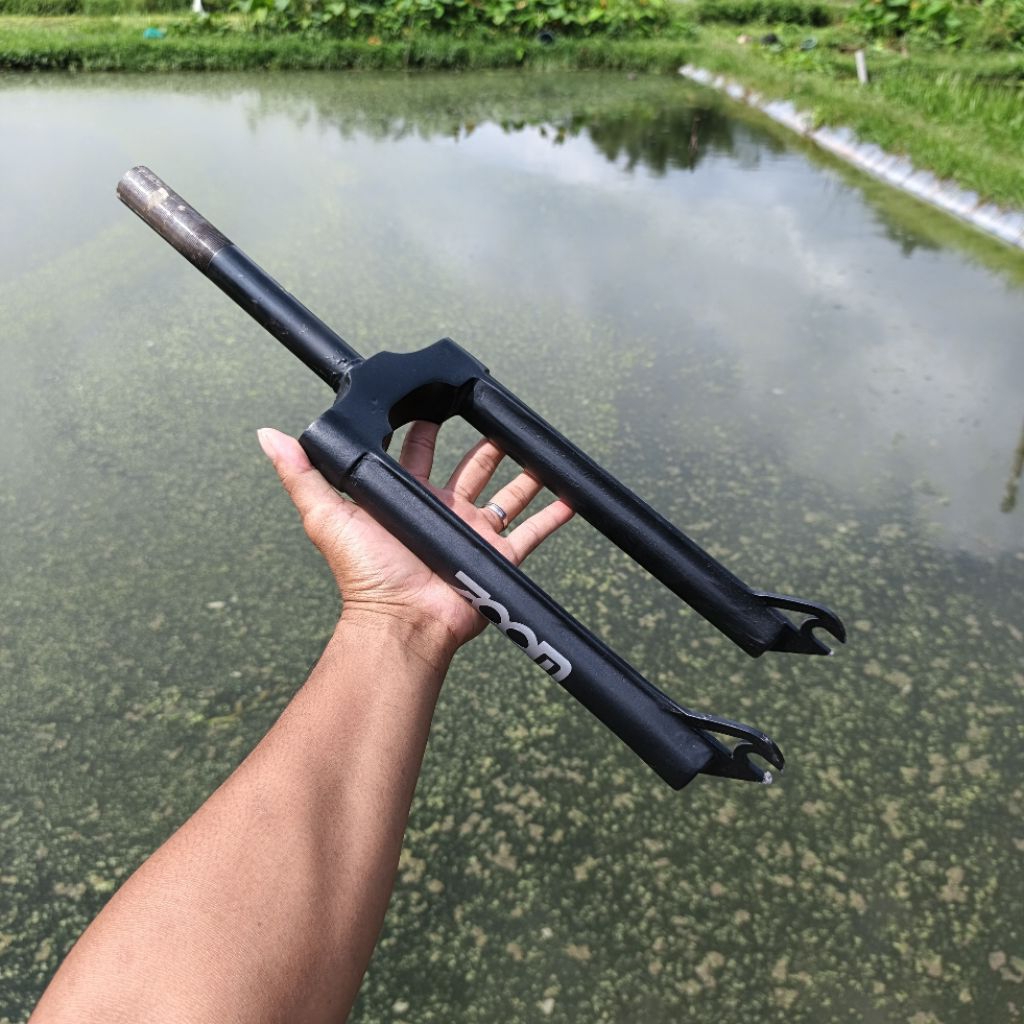 fork bmx zoom drat hitam doff custom