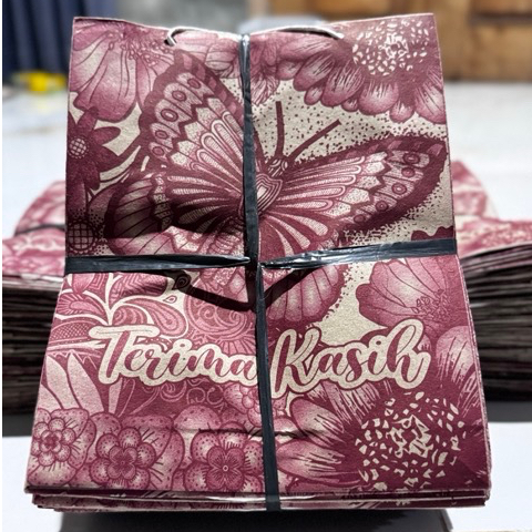 50 Pcs paper bag Batik Tas Kertas Souvenir Pernikahan Murah