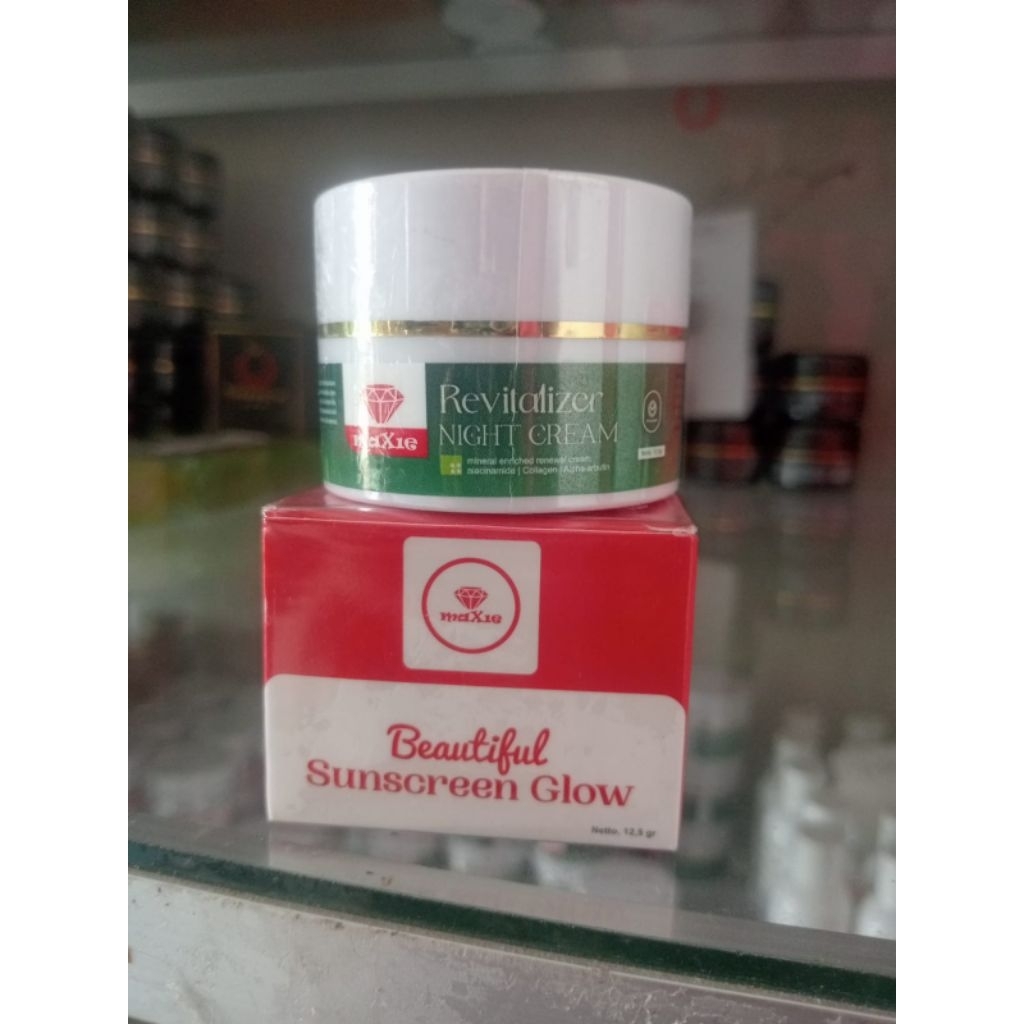 PAKET CREAM FLEK /Cream Hijau DAN SUNSCREEN MAXIE