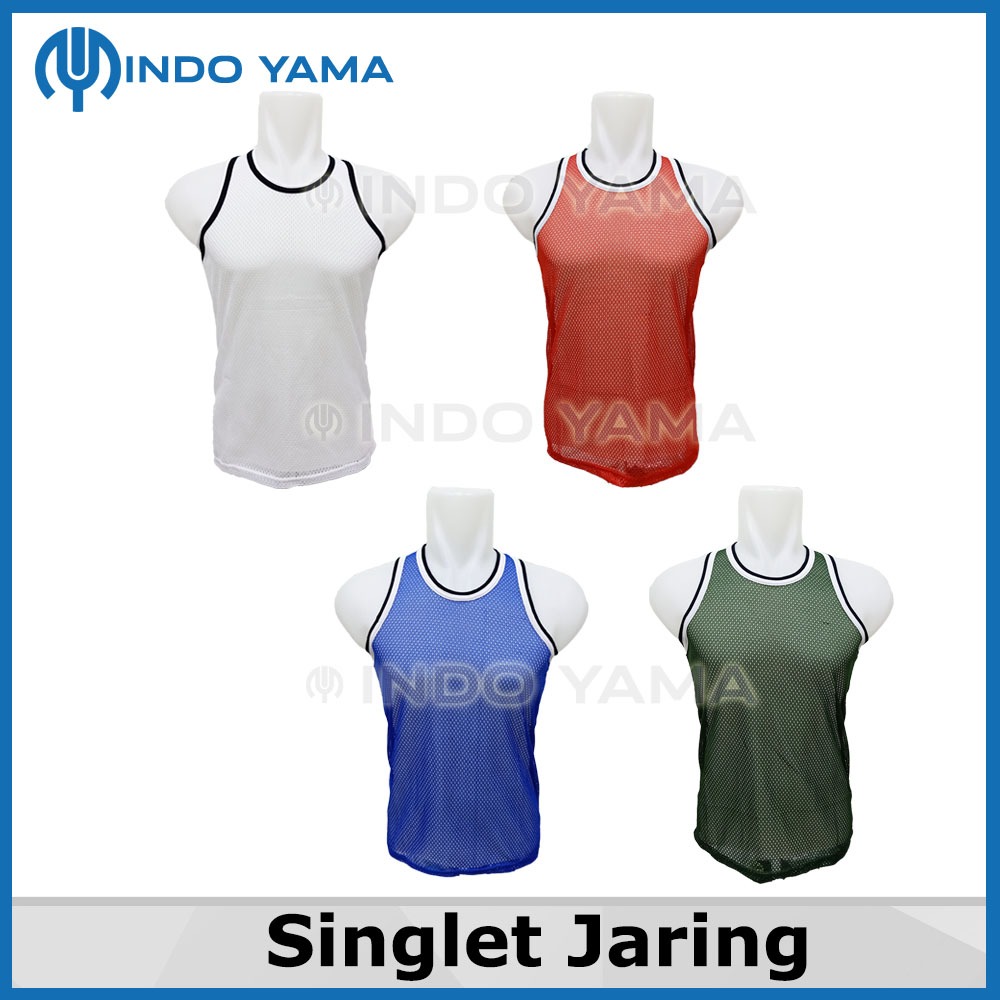 PROMO KAOS SINGLET JARING PRIA DEWASA FASHION PRIA