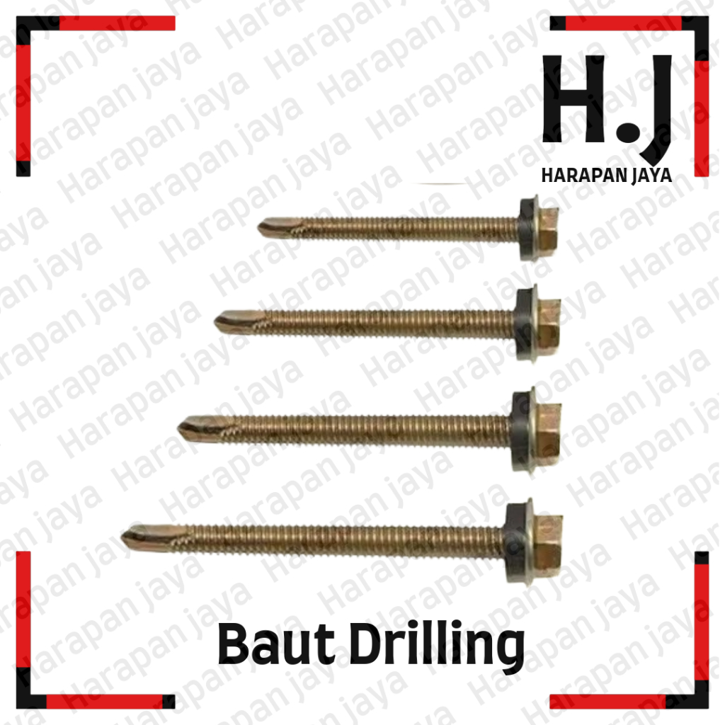 Baut Drilling Galvalum Baja Ringan 100PCS