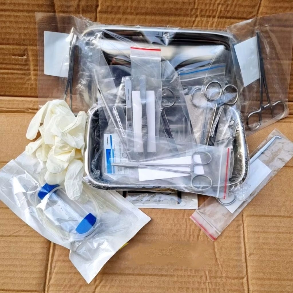 Partus Set 14 Item / Alat Instrumen Partus Set Lengkap / Partus Set