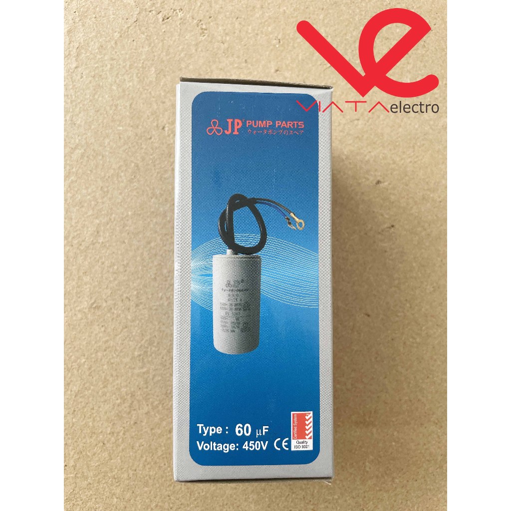 KAPASITOR POMPA BULAT 60UF 450V ups MERK JP KAPASITOR POMPA KONDENSATOR 60UF 450V CAPACITOR KAPASITO