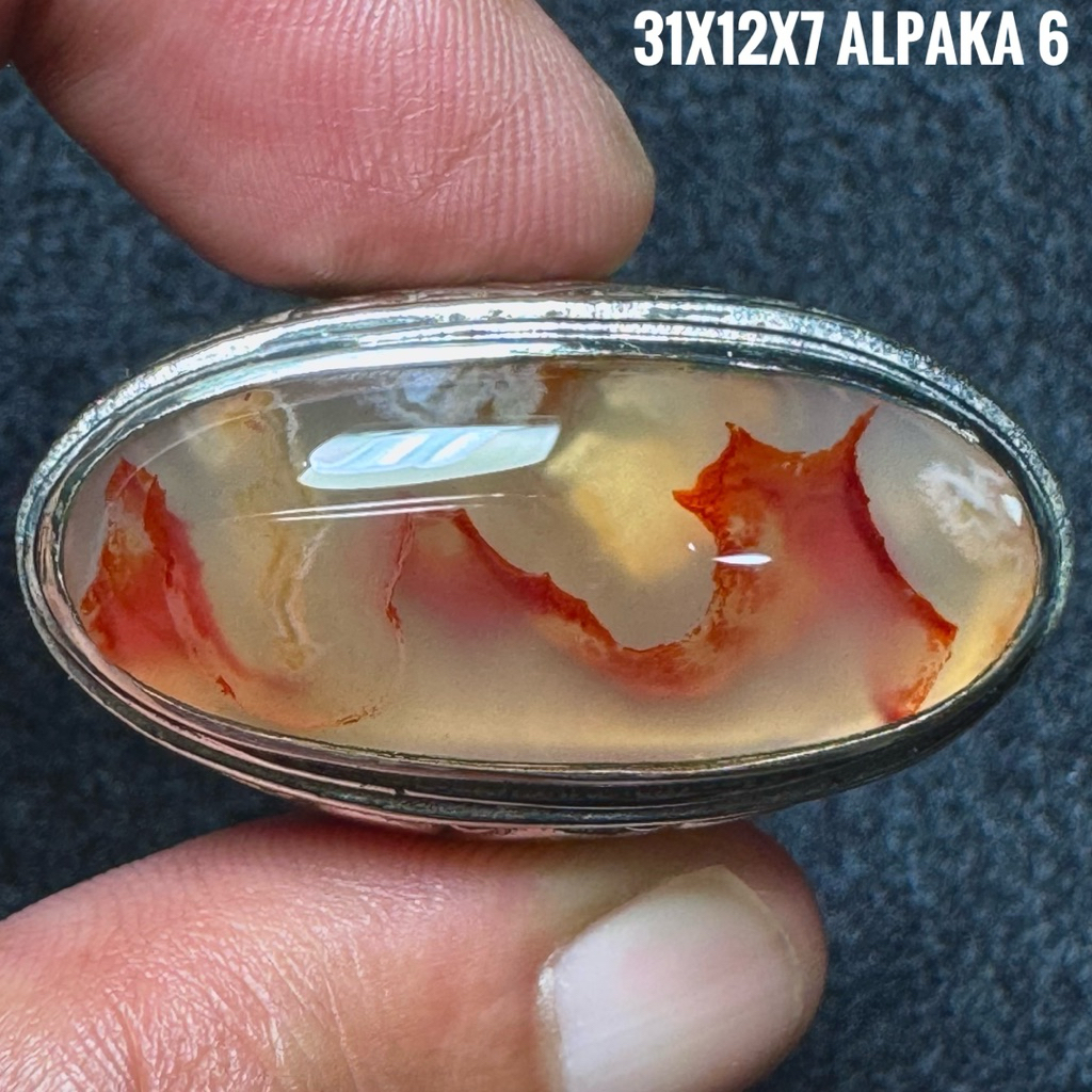 Cincin Batu Akik Natural Lafadz Allah