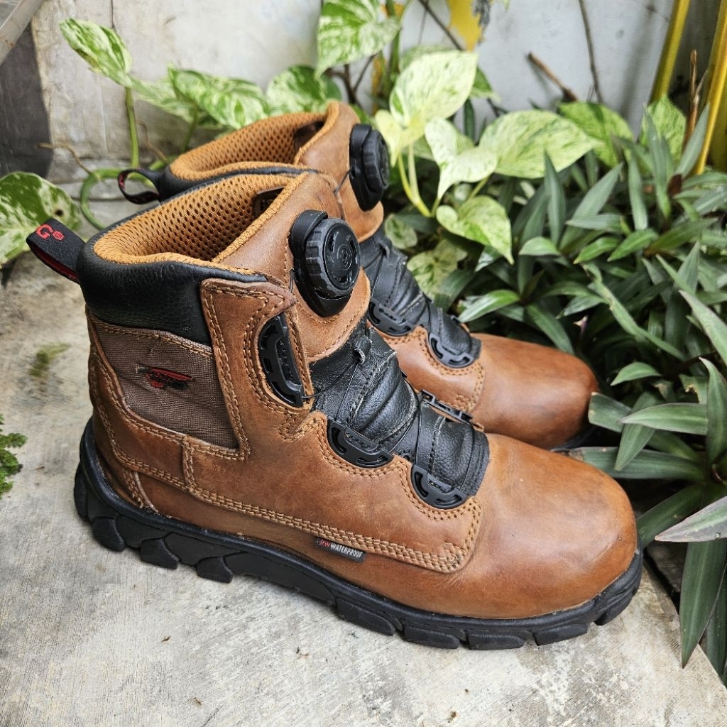 sepatu safety boots second redwing size 42(27cm)