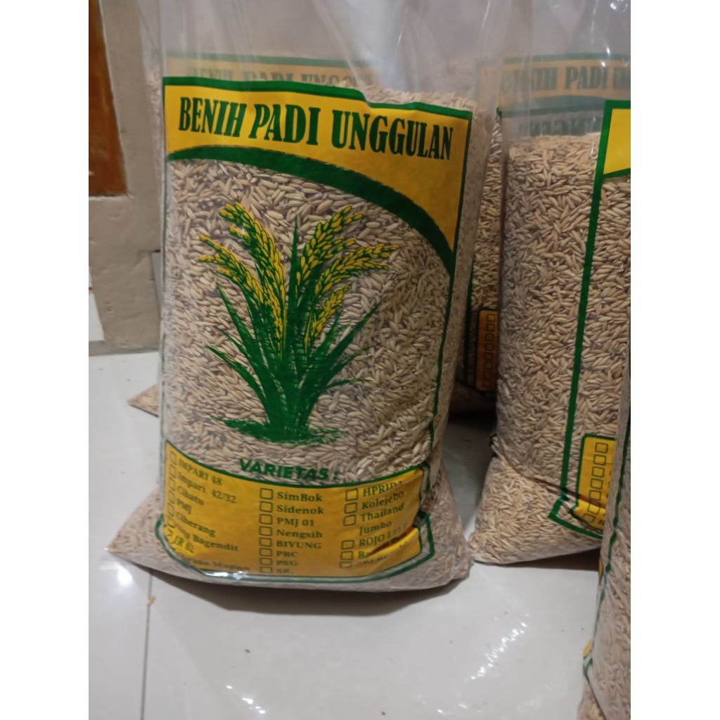 benih padi Mekongga kemasan 5kg benih padi unggul Super Mekongga