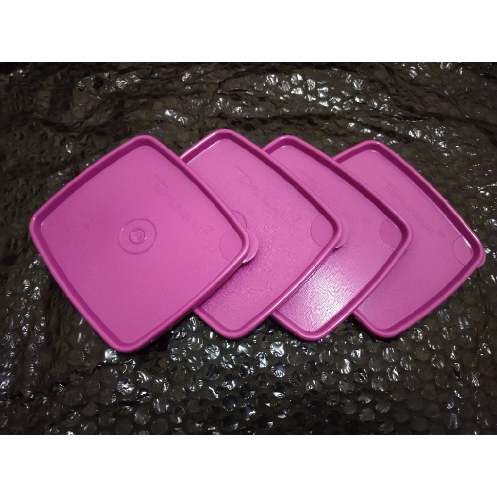 Tutup Tupperware Jadul (Seal Square Round/Rainbow Collection)