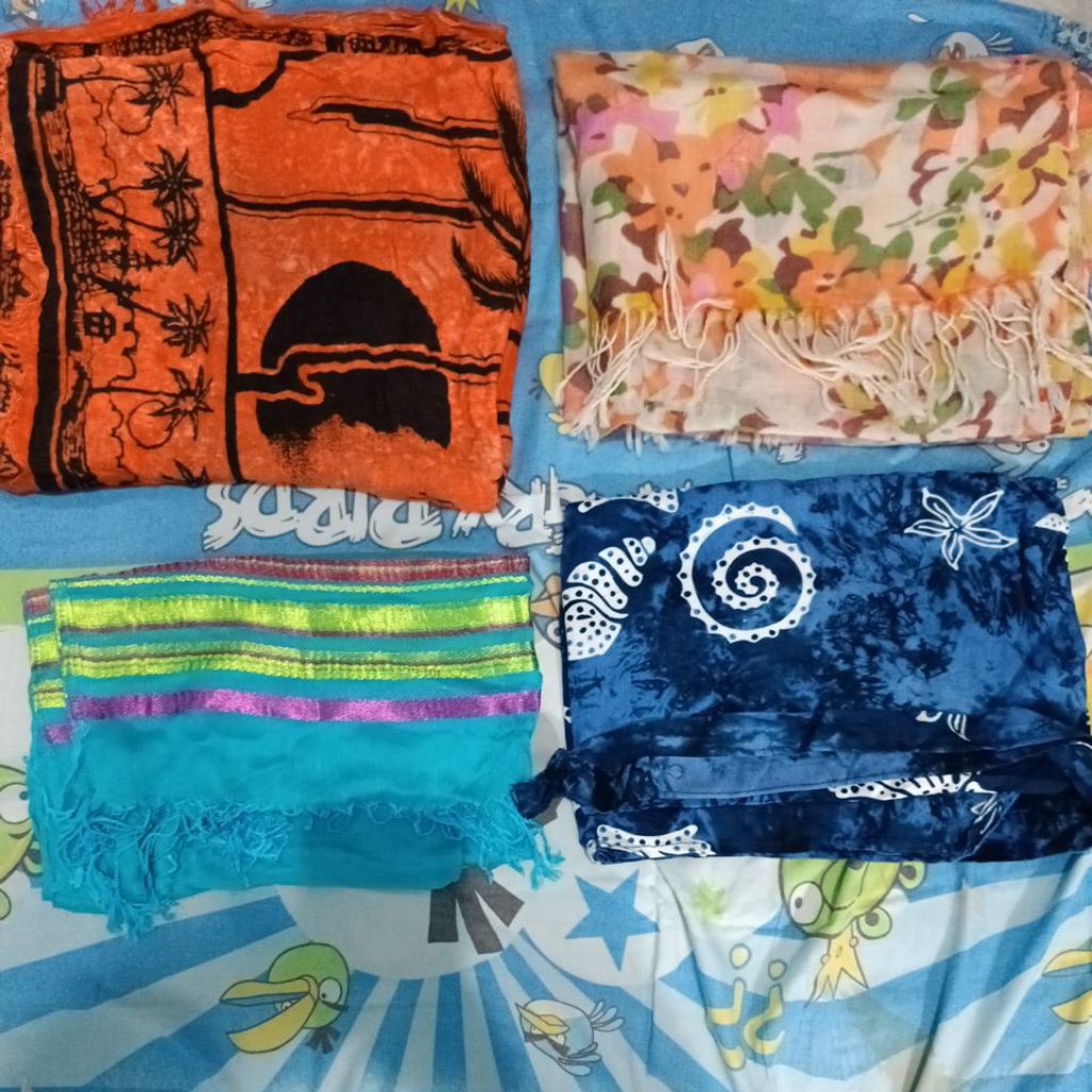 Preloved Rok dan Kain Bali + New Selendang