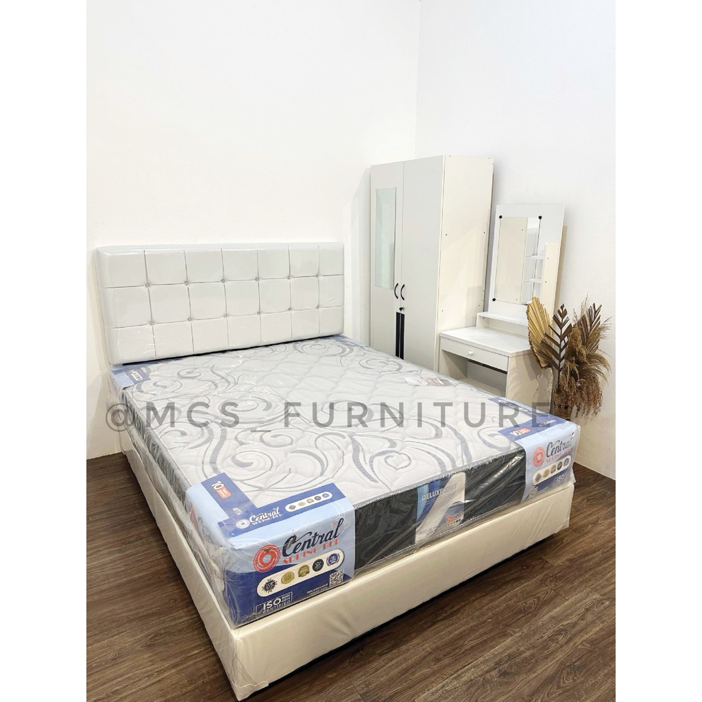 Set Springbed Kasur Pengantin Seserahan Lemari Meja Rias Mebel Furniture Semarang