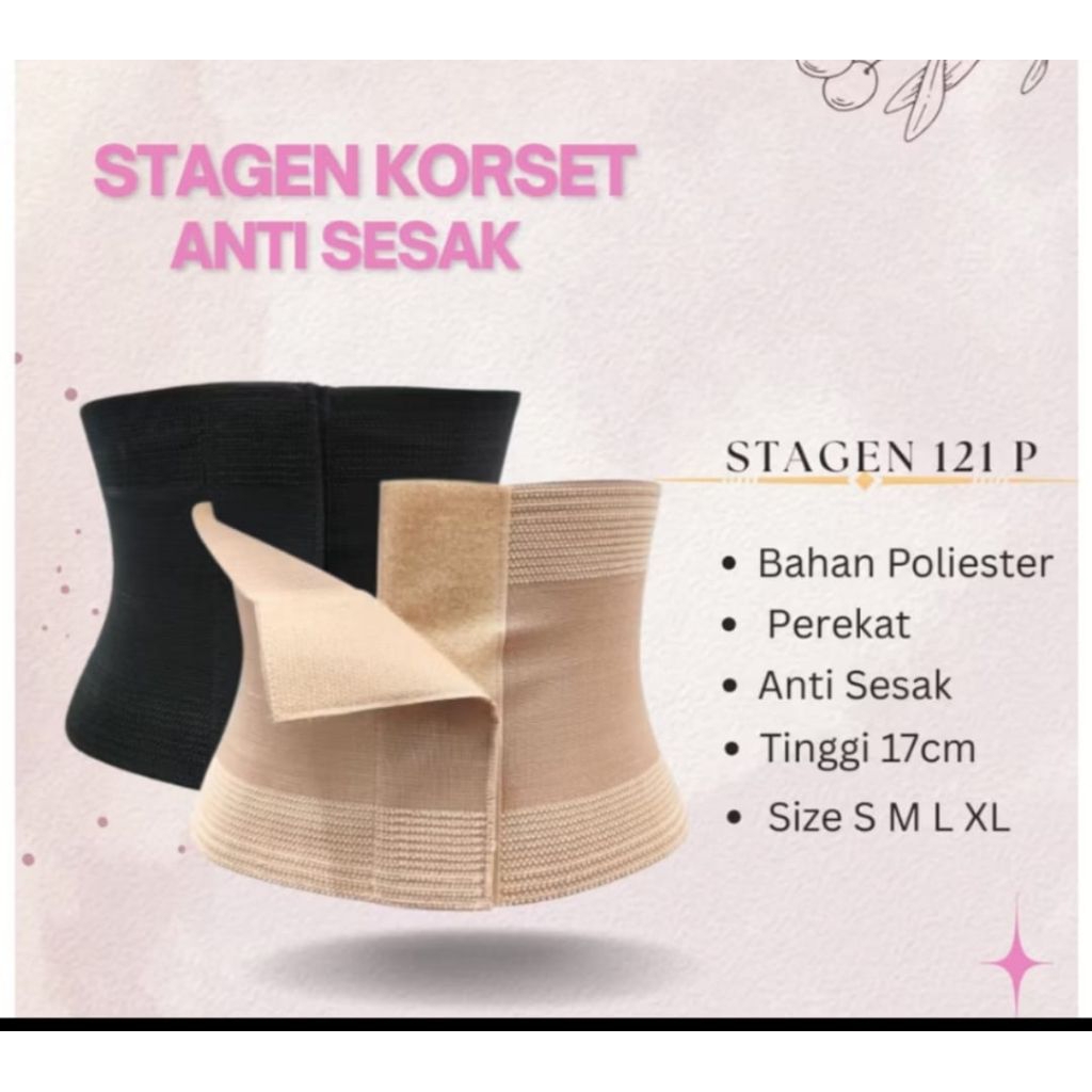 Stagen Perekat Pria/Wanita Korset Stagen Pengecil Perut