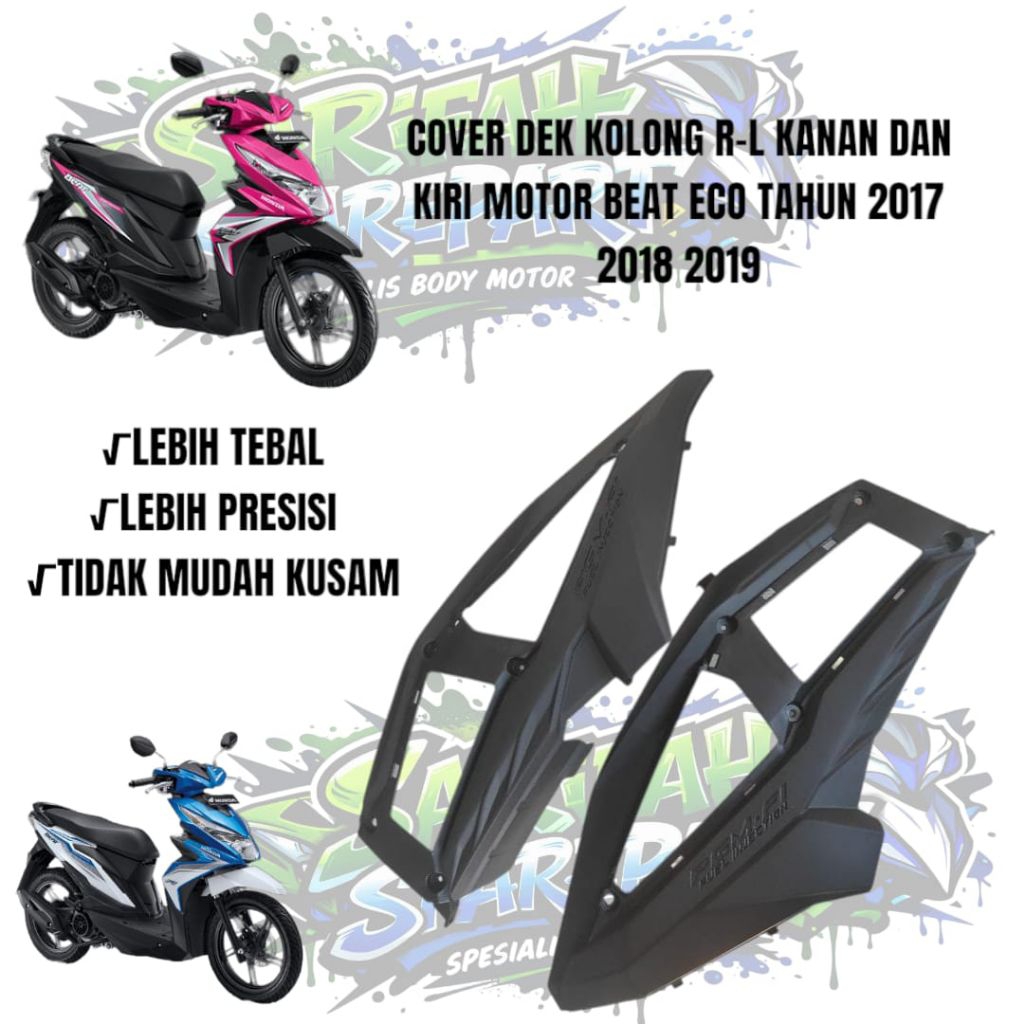 COVER DEK BAWAH// DEK BAWAH KANAN KIRI R-L//DEK MOTOR BAET ECO ESP// DEK BEAT STREET 2016 2017 2018 