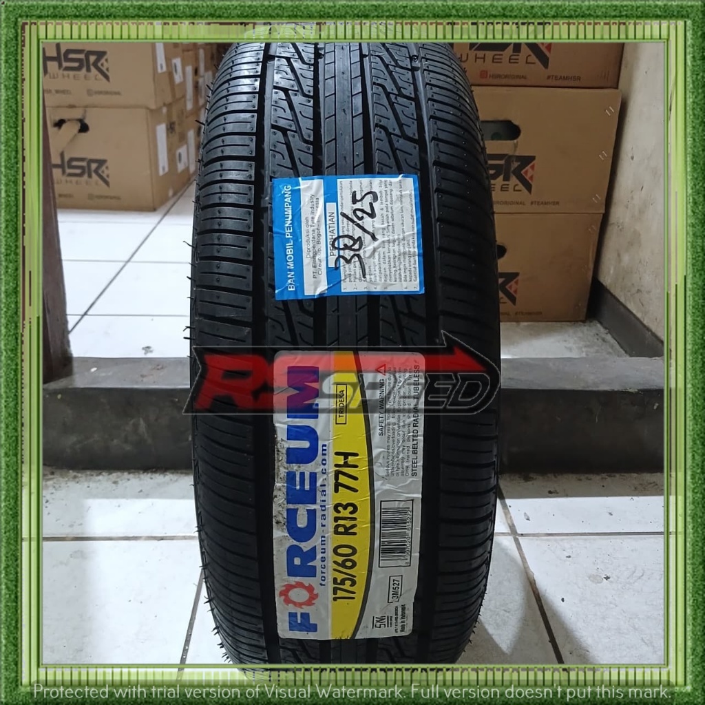 BAN MOBIL SETANDAR RING 13 UKURAN 175/60 R13 MERK FORCEUM TRIDEKA BAN MOBIL TUBLES R 13