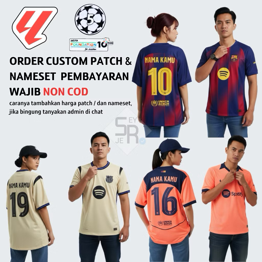 PLAYER ISSUE Jersey Barcelona Home Away Third/3rd 2025 2026 - Jersey Barca Terbaru High Quality