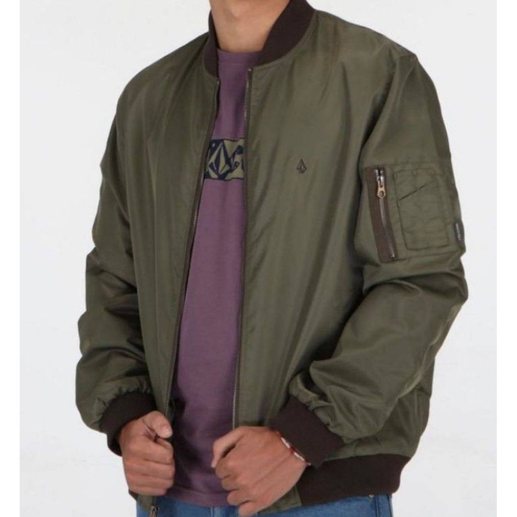 Jaket bomber volcom LO flight military original not alpha industries buzz rickson