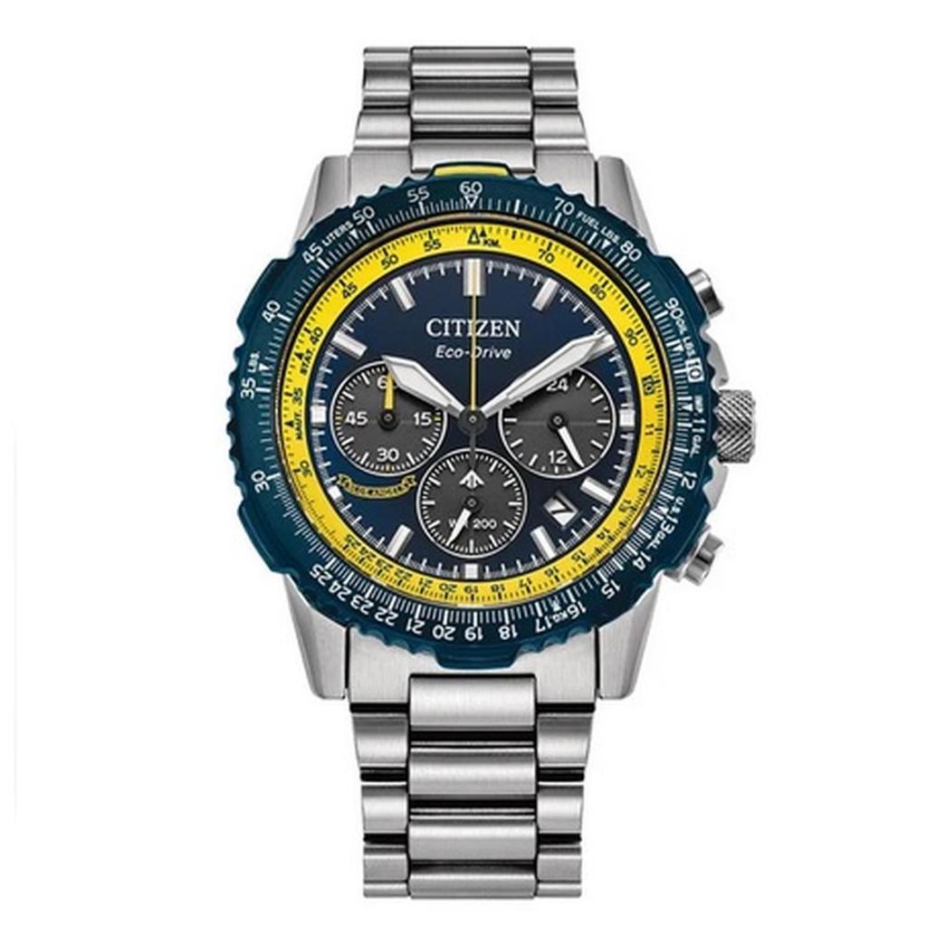 Jam Tangan Citizen Promaster Sky Navihawk CA4667-53L Eco Drive Blue Angels Chronograph Original Gara