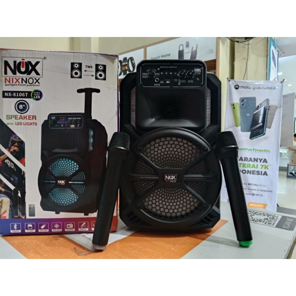 Speaker Bluetooth NixNox NX-8106T Free Mic