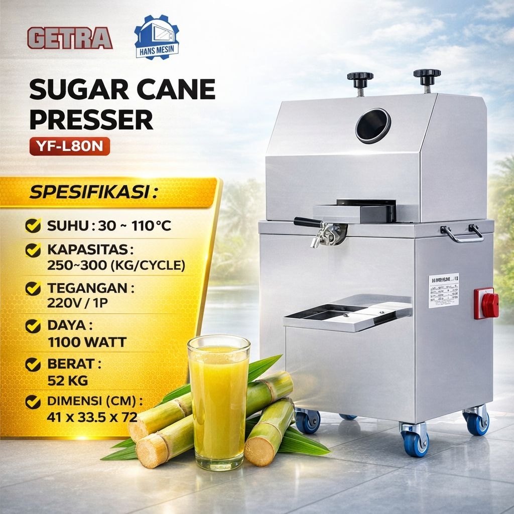 SUGAR CANE PRESSER (GETRA) YF-L80N