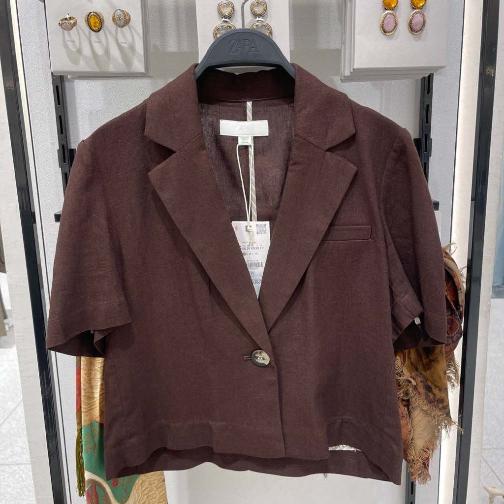 Blazer Linen ZARA Women Jastip (jasa titip)