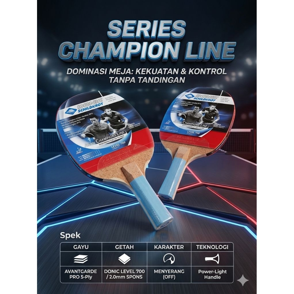 bet tenis meja donic schildkrot series champion line level 700