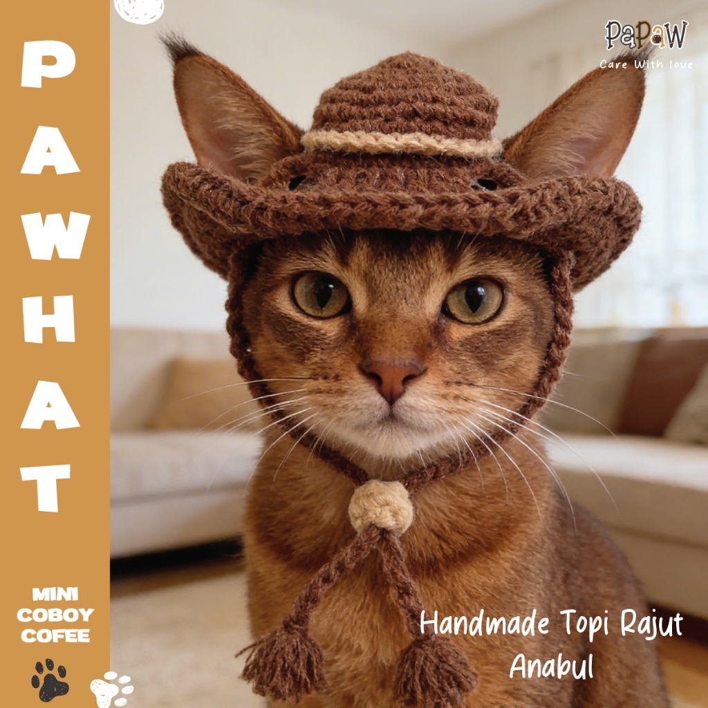 Topi Rajut Kucing Untuk Cowok Cewek Lucu Anak Anjing Besar Kecil Anabul Hewan Peliharaan