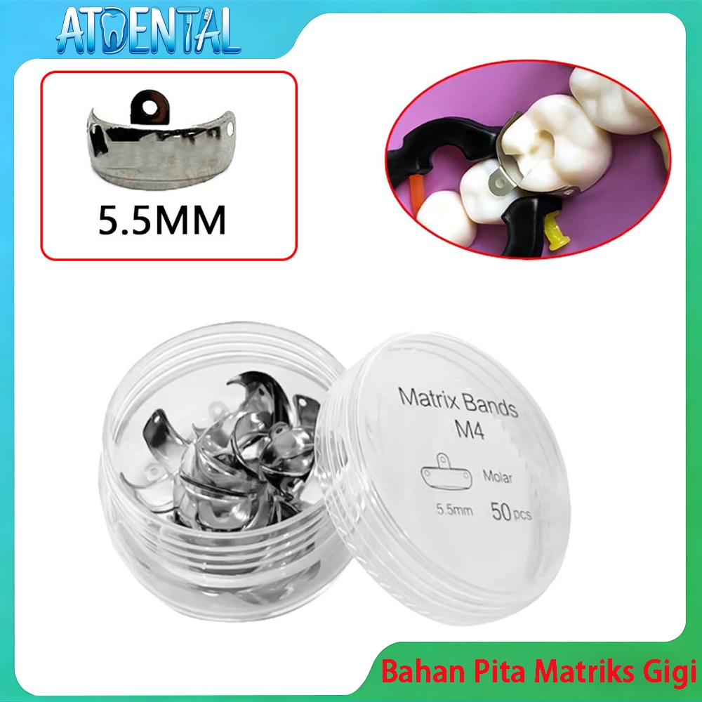 Dental Matrix Posterior Sectional Matrix System Mirip Palodent Dentsply Refill Matrix Molar - Bahan 