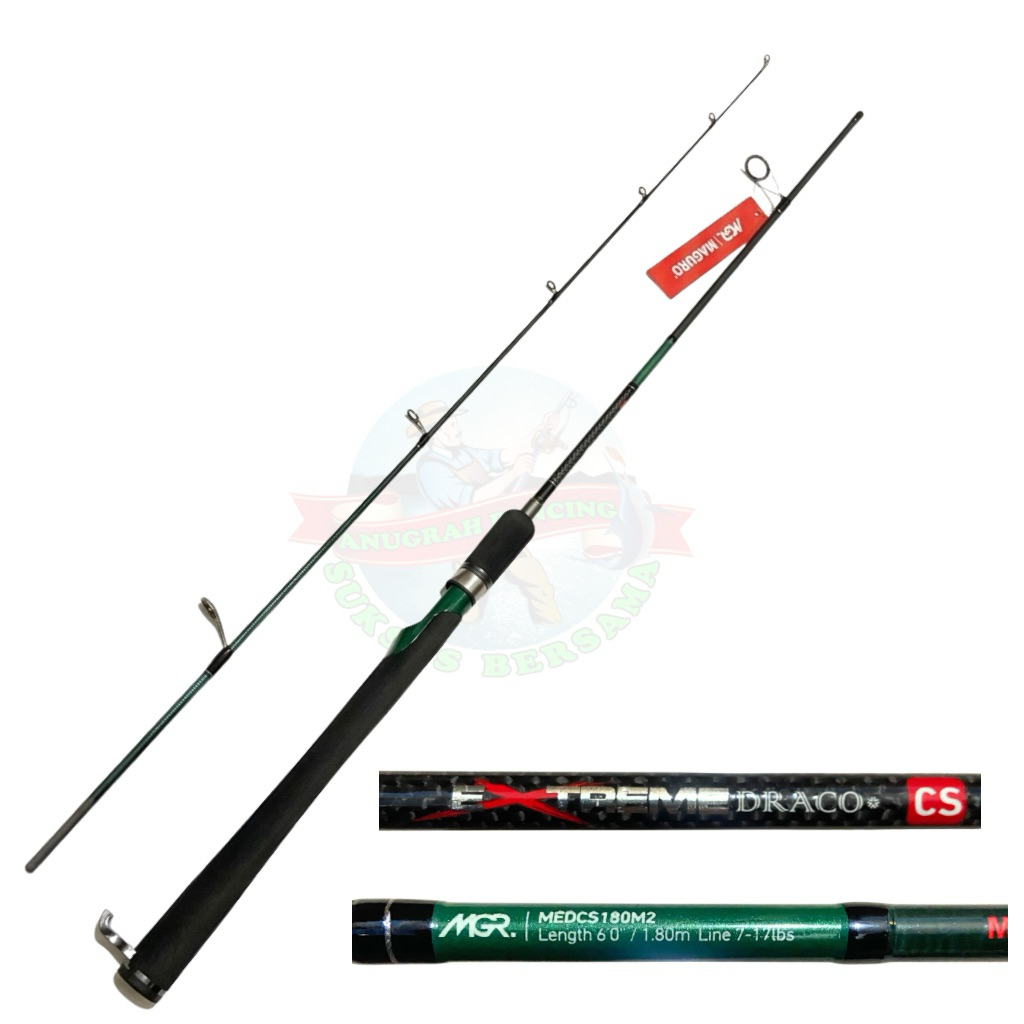 Joran Maguro EXtreme Draco CS 180 17LB, 20LB Fuji Ring