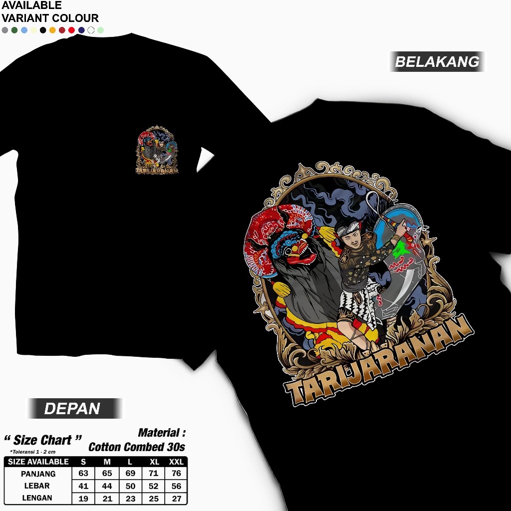 KAOS Pria dan Wanita DEWASA JARANAN SIMO BARONG BAJU DEWASA JARANAN SIMO BARONG TSHIRT JARANAN