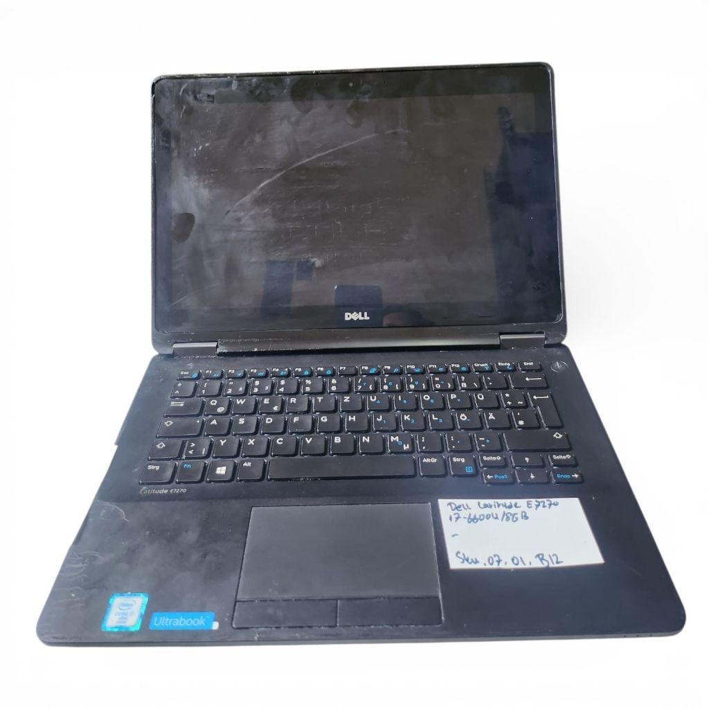 Laptop Dell Latitude E7270 Core i7-6600U 12.5 Inch Tanpa Ram/HDD All Fungsi Normal